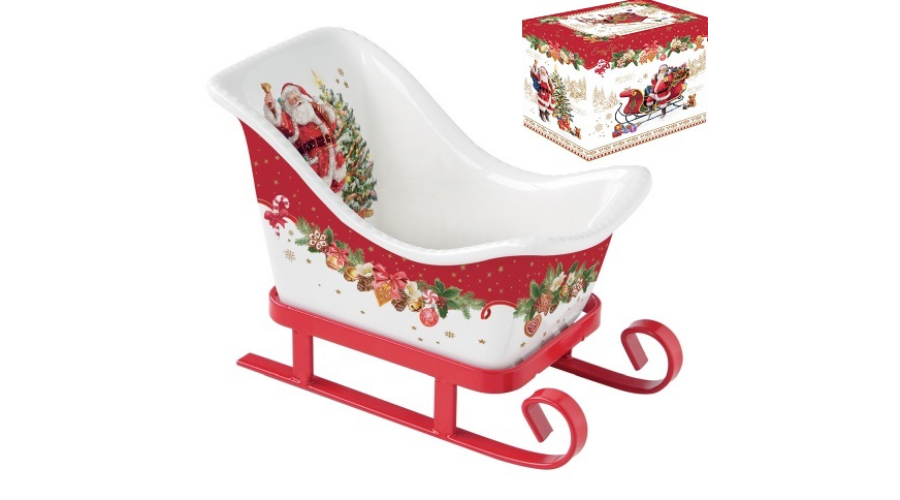 Vianočný porcelán sánky